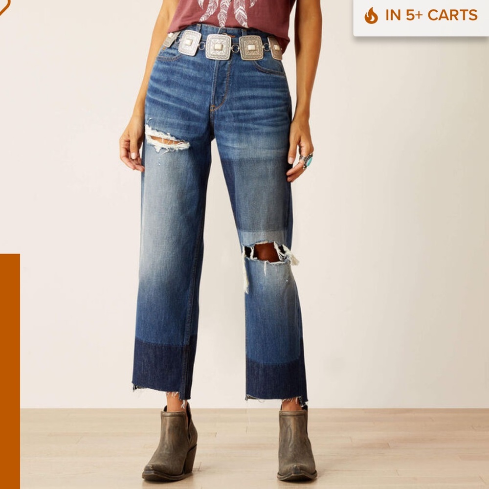Ariat Blue Flare Wide Leg Jeans
